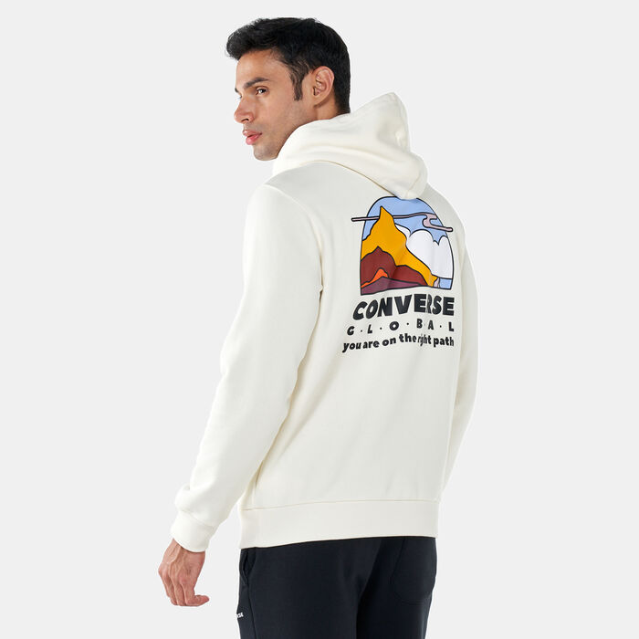 Converse Men's Free World Hoodie White Converse Men's Free World Hoodie White image number 0
