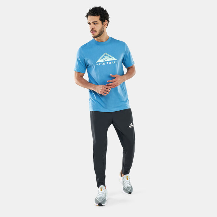 Nike Men's Dri-FIT Trail Running T-Shirt Blue Nike Men's Dri-FIT Trail Running T-Shirt Blue image number 2