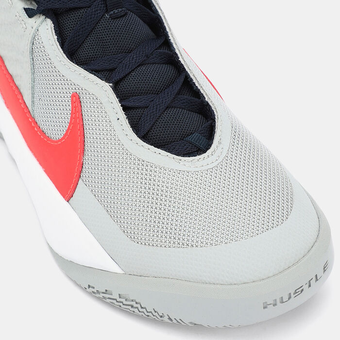 Nike Kids' Team Hustle D 10 Shoe Grey Nike Kids' Team Hustle D 10 Shoe Grey image number 4
