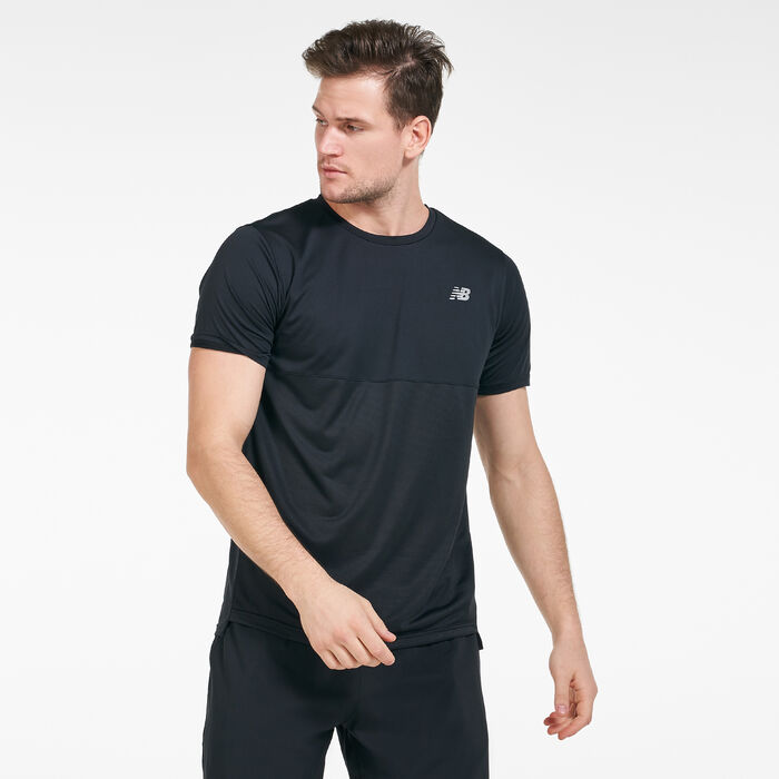 New Balance Men's Accelerate T-Shirt Black New Balance Men's Accelerate T-Shirt Black image number 0