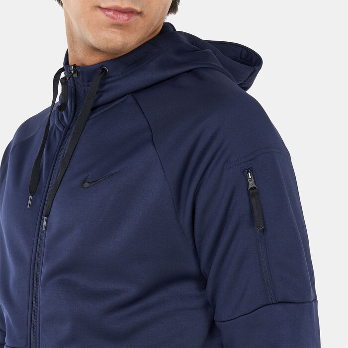 Nike Men's Therma-FIT Training Hoodie Blue image number 3