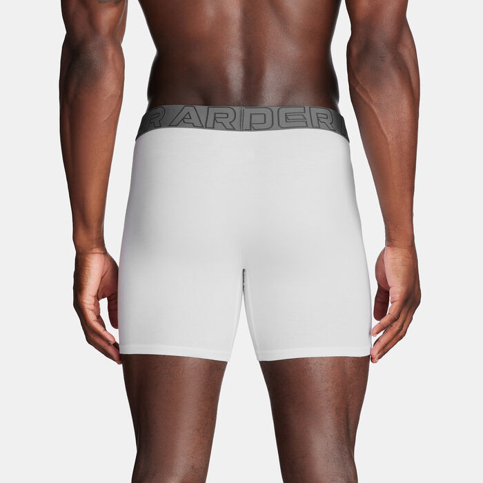 Under Armour Men's Performance Boxers (3 Pieces) White Under Armour Men's Performance Boxers (3 Pieces) White image number 1