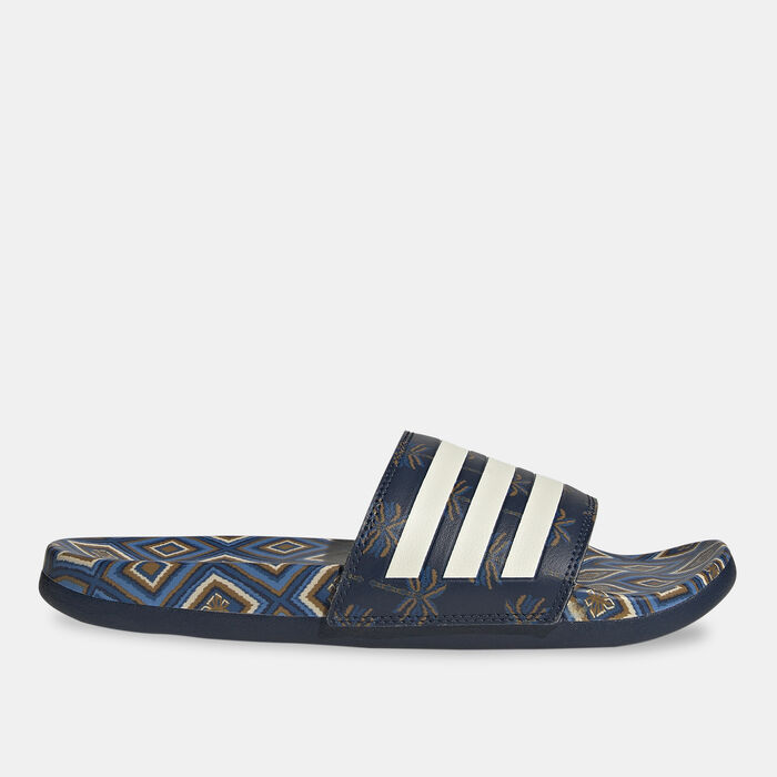 adidas Women's Adilette Comfort Slides Blue adidas Women's Adilette Comfort Slides Blue image number 0