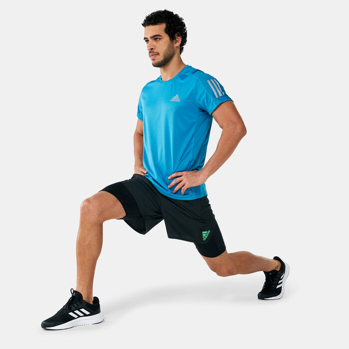 adidas Men's Adizero Two-In-One Shorts Black image number 2