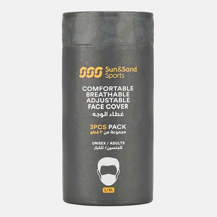 Sun and Sand Sports Sports Masks (3 Pack) Black Sun and Sand Sports Sports Masks (3 Pack) Black image number 6