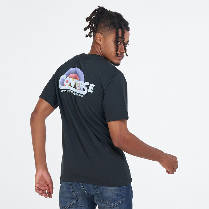 Converse Men's Classic Script T-Shirt Black Converse Men's Classic Script T-Shirt Black image number 0