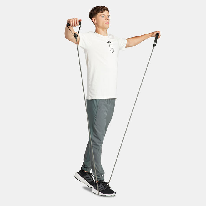 adidas Men's AEROREADY Strength Graphic Training T-Shirt White adidas Men's AEROREADY Strength Graphic Training T-Shirt White image number 2