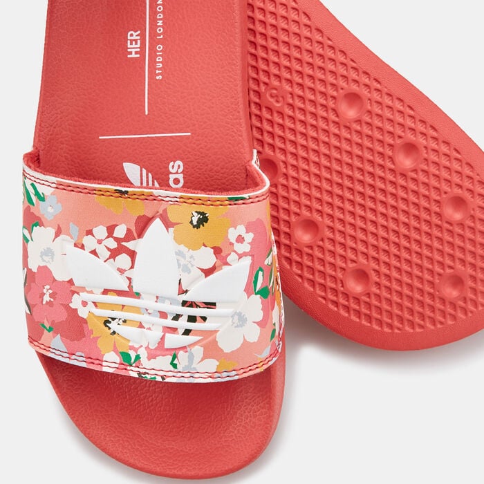 adidas Originals Kids' Adilette Lite Slides Red adidas Originals Kids' Adilette Lite Slides Red image number 2