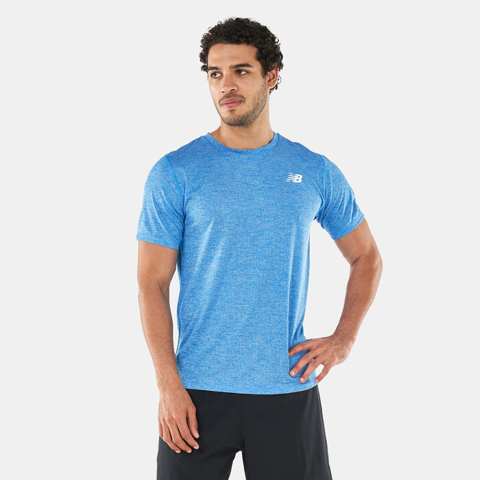 New Balance Men's Tenacity T-Shirt Blue New Balance Men's Tenacity T-Shirt Blue image number 0