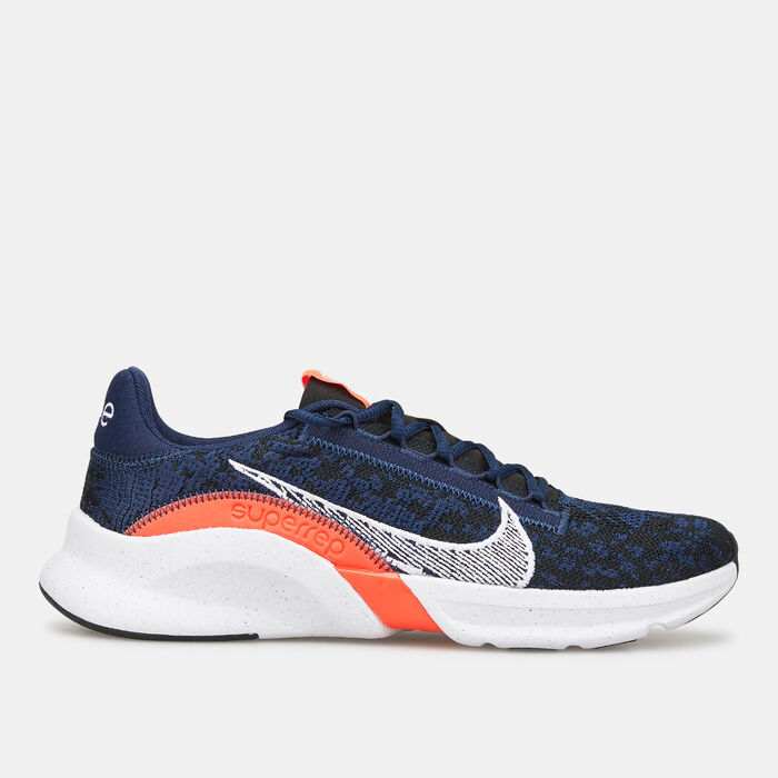 Nike Men's SuperRep Go 3 Next Nature Flyknit Training Shoes Blue Nike Men's SuperRep Go 3 Next Nature Flyknit Training Shoes Blue image number 0