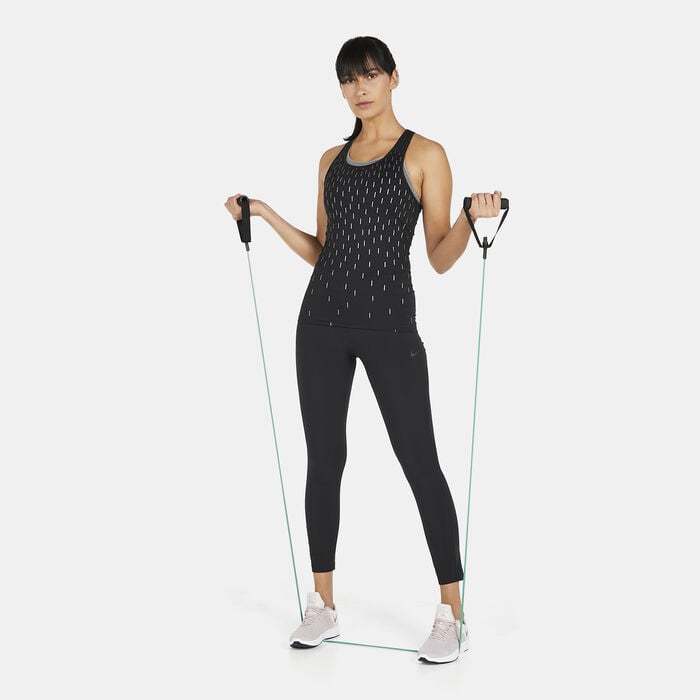 Nike Women's Linear Graphic Tank Top Black Nike Women's Linear Graphic Tank Top Black image number 2
