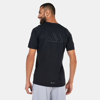 adidas Men's Run Icons Running T-Shirt Black