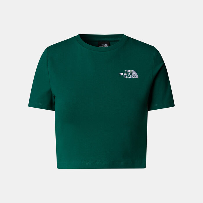 The North Face Women's Crop Top Green image number 0