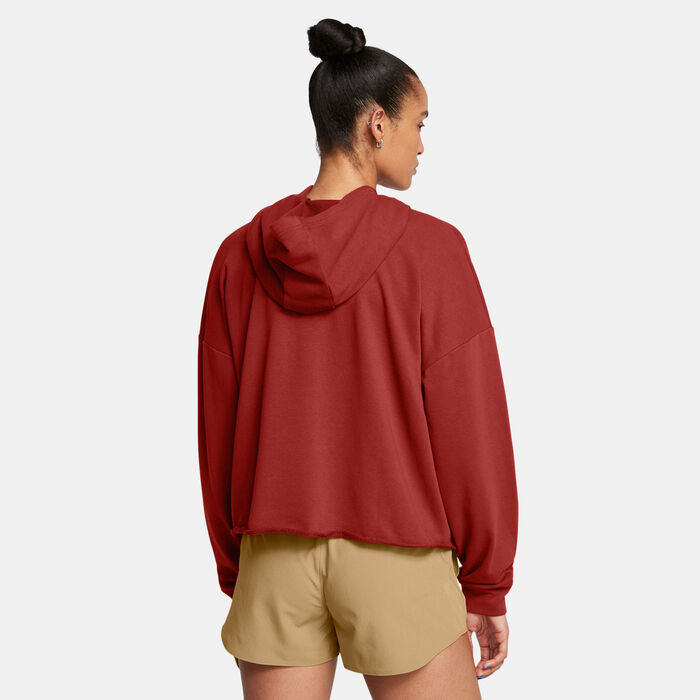 Under Armour Women's Rival Logo Hoodie Orange Under Armour Women's Rival Logo Hoodie Orange image number 1