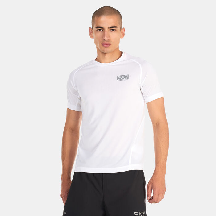 EA7 Emporio Armani Men's Ventus 7 Logo T-Shirt White EA7 Emporio Armani Men's Ventus 7 Logo T-Shirt White image number 0