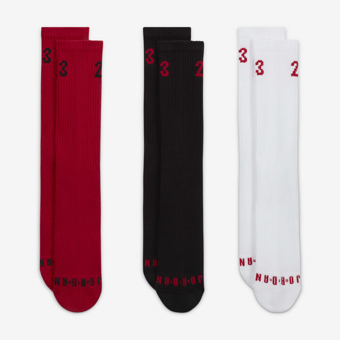 Jordan Essentials Crew Socks (3 Pairs) Multi Jordan Essentials Crew Socks (3 Pairs) Multi image number 1
