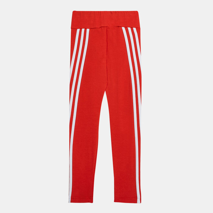 adidas Kids' 3-Stripes Leggings Red image number 1
