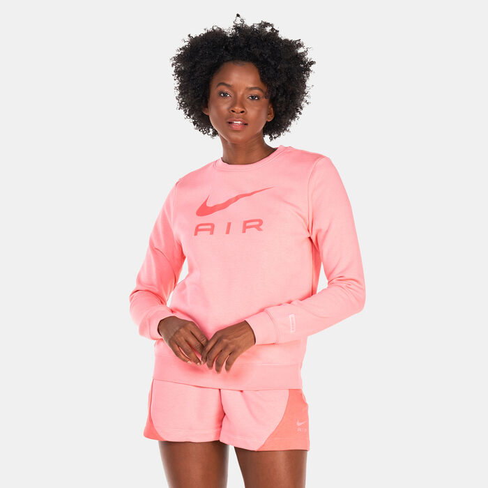 Nike Women's Sportswear Air Fleece Sweatshirt Pink image number 0