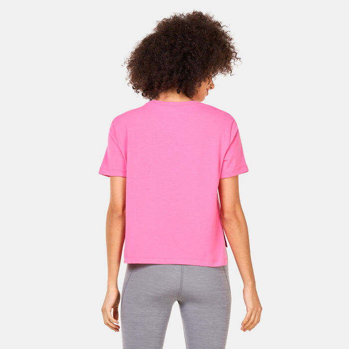 Nike Women's Yoga Dri-FIT Training Top Pink Nike Women's Yoga Dri-FIT Training Top Pink image number 1