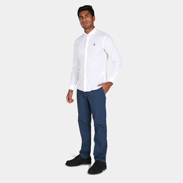 Timberland Men's Eastham River Poplin Solid Shirt White Timberland Men's Eastham River Poplin Solid Shirt White image number 2