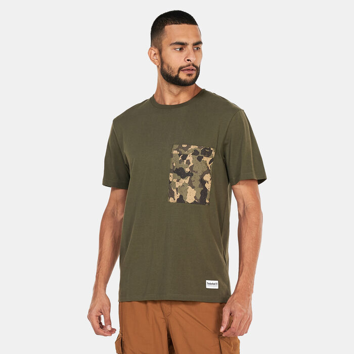 Timberland Men's Outdoor Heritage Camo-Pocket T-Shirt Green Timberland Men's Outdoor Heritage Camo-Pocket T-Shirt Green image number 0