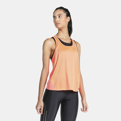 Nike Women's Miler Racer Tank Top Peach Nike Women's Miler Racer Tank Top Peach