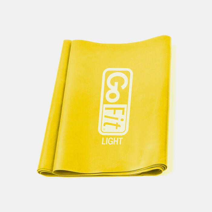 GoFit Light Latex-Free Flat Resistance Band yellow GoFit Light Latex-Free Flat Resistance Band yellow image number 0