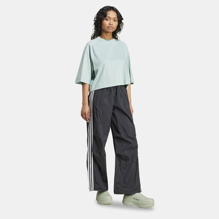 adidas Originals Women's 3-Stripes Woven Parachute Track Pants Black adidas Originals Women's 3-Stripes Woven Parachute Track Pants Black image number 2