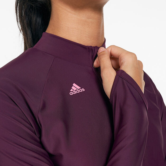 adidas Women's 3-Stripes Swimming Top Red adidas Women's 3-Stripes Swimming Top Red image number 6