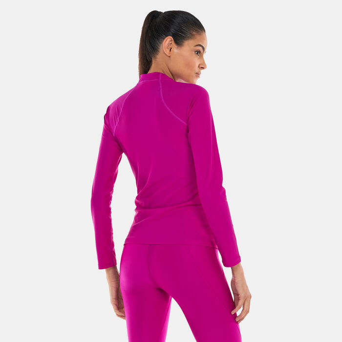 Speedo Women's Long Sleeve Rashguard Purple Speedo Women's Long Sleeve Rashguard Purple image number 1
