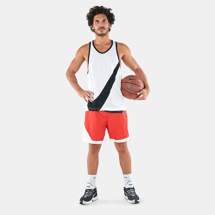 Nike Men's Dri-FIT Basketball Crossover Jersey White Nike Men's Dri-FIT Basketball Crossover Jersey White image number 2