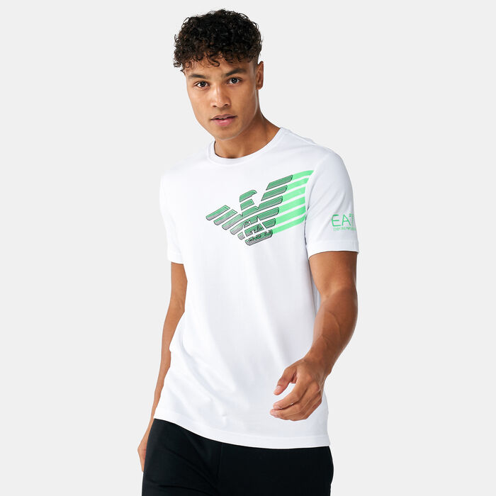 EA7 Emporio Armani Men's Train Graphic Series Eagle T-Shirt White EA7 Emporio Armani Men's Train Graphic Series Eagle T-Shirt White image number 0