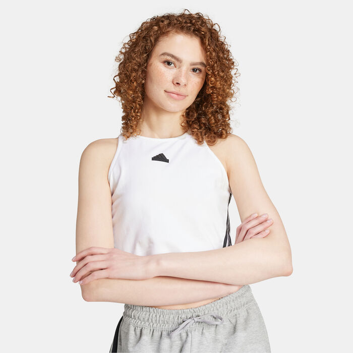 adidas Women's Future Icons 3-Stripes Tank Top White image number 0