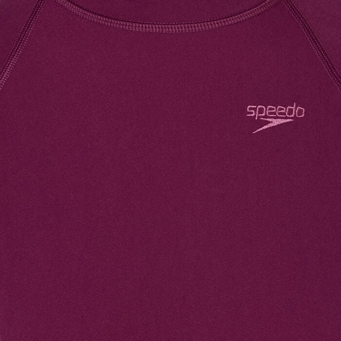 Speedo Women's Printed Long Sleeve Rashguard Purple Speedo Women's Printed Long Sleeve Rashguard Purple image number 2