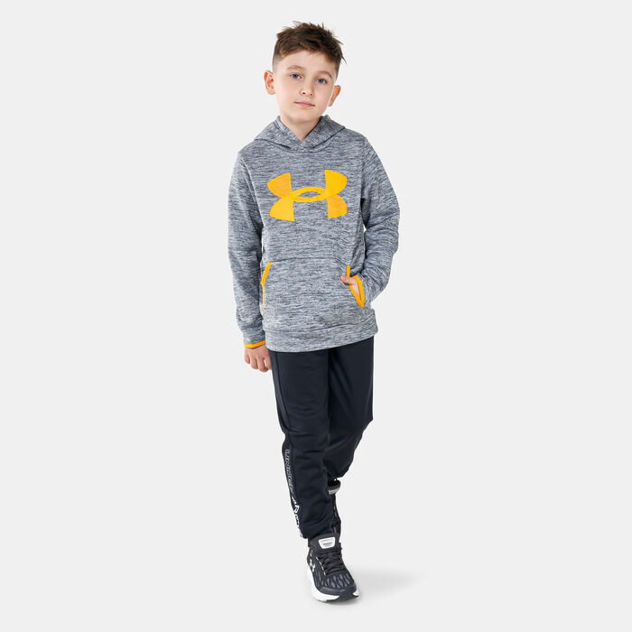 Under Armour Kids' Fleece Logo Hoodie Grey image number 2