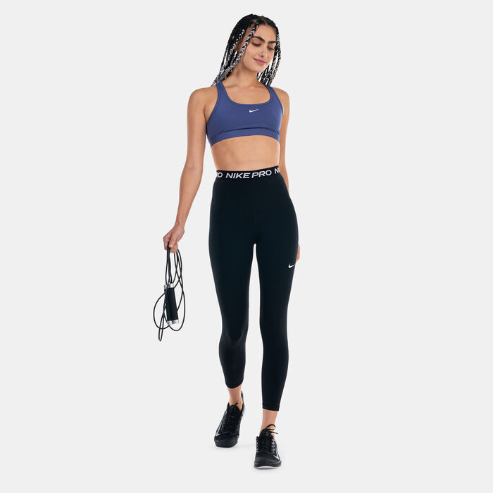 Nike Women's Swoosh Light-Support Training Sports Bra Blue Nike Women's Swoosh Light-Support Training Sports Bra Blue image number 2