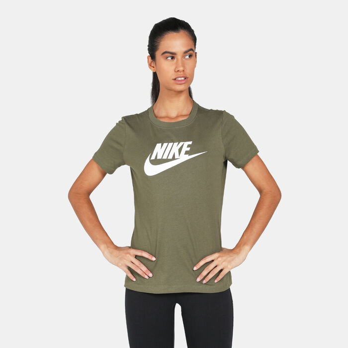 Nike Women's Sportswear Essential T-Shirt Green Nike Women's Sportswear Essential T-Shirt Green image number 0