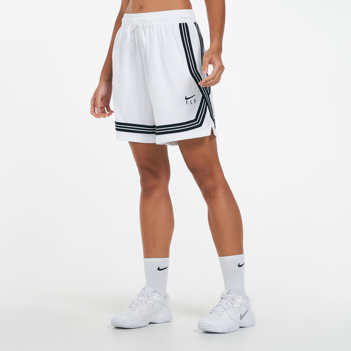 Nike Women's Dri-FIT Swoosh Fly Shorts White Nike Women's Dri-FIT Swoosh Fly Shorts White image number 0