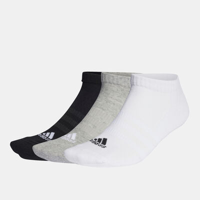 adidas Men's Cushioned Low-Cut Socks (3 Pack) Multi