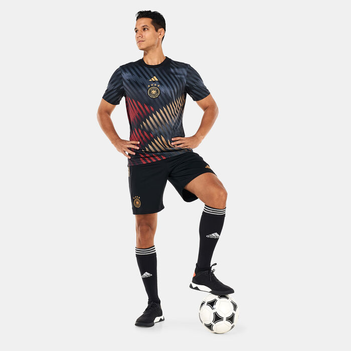adidas Men's Germany Pre-Match Jersey Black adidas Men's Germany Pre-Match Jersey Black image number 2
