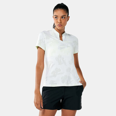 Nike Golf Women's Dri-FIT Victory Floral Polo Shirt White Nike Golf Women's Dri-FIT Victory Floral Polo Shirt White