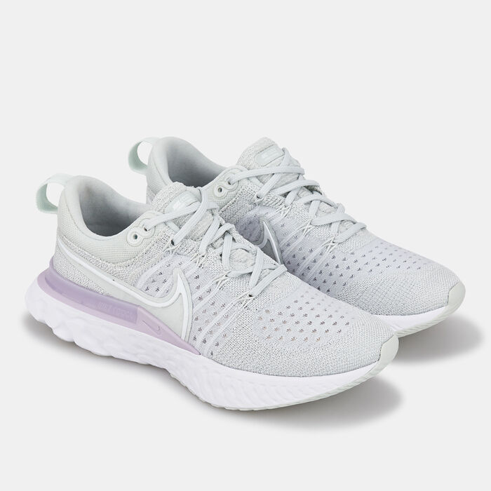 Nike Women's React Infinity Run 2 Shoe Grey Nike Women's React Infinity Run 2 Shoe Grey image number 1