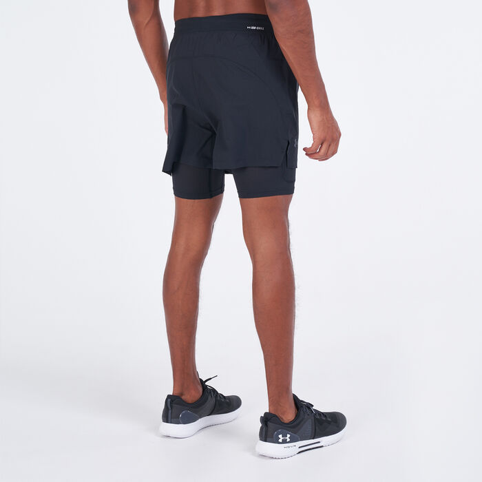 Under Armour Men's UA Iso-Chill Run 2-in-1 Shorts Black Under Armour Men's UA Iso-Chill Run 2-in-1 Shorts Black image number 1
