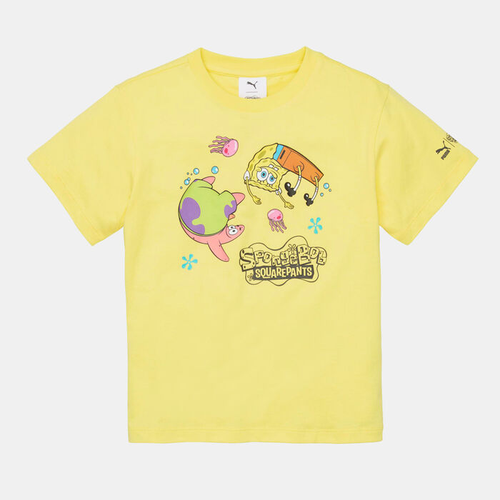 PUMA Kids' x SpongeBob T-Shirt yellow image number 0