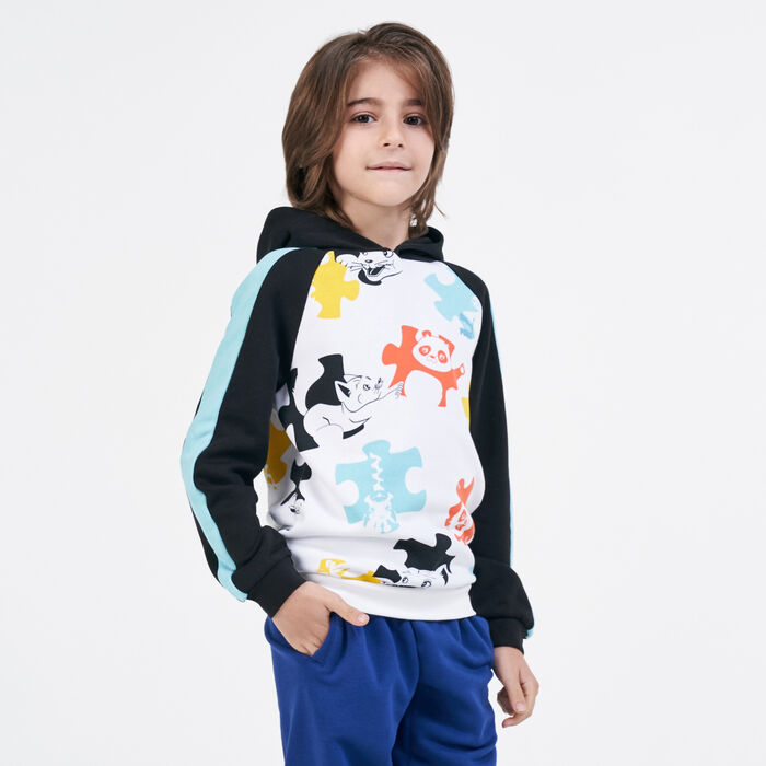 PUMA Kids' Mini Paws T7 Hoodie Black PUMA Kids' Mini Paws T7 Hoodie Black image number 0