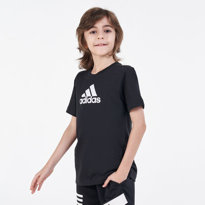 adidas Kids' Badge of Sport Logo T-Shirt Black