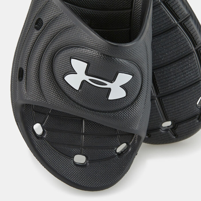 Under Armour Men's Locker IV Slides Black Under Armour Men's Locker IV Slides Black image number 2