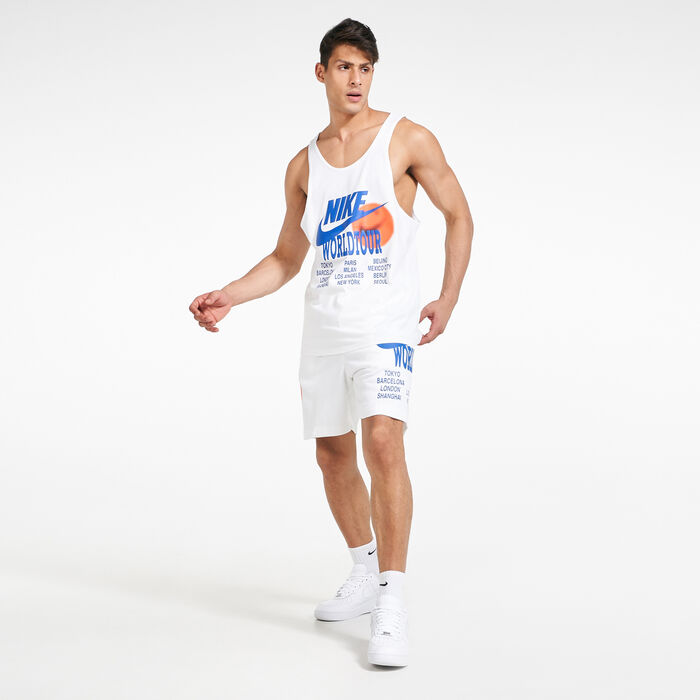Nike Men's Sportswear World Tour Tank Top White image number 2