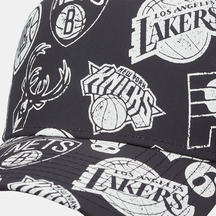 New Era Men's Chicago Bulls Allover Print Trucker Cap Black image number 2