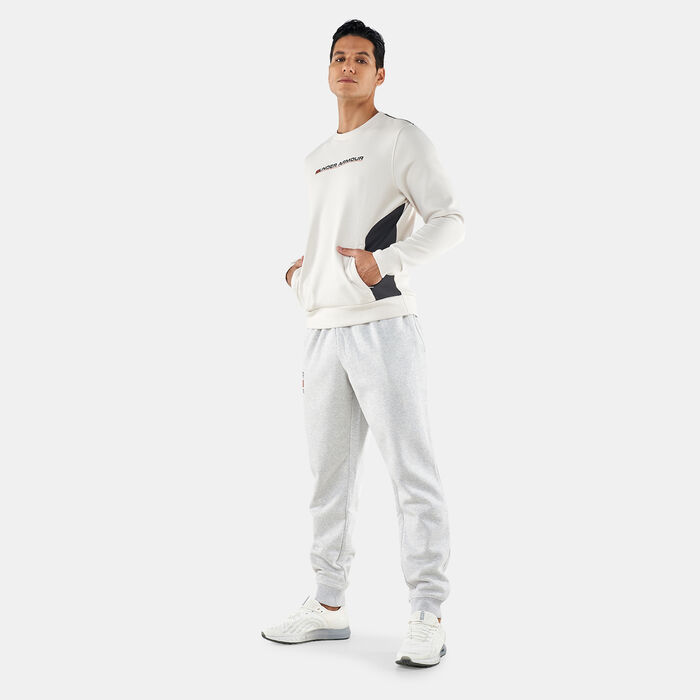 Under Armour Men's UA Summit Knit Sweatshirt Beige Under Armour Men's UA Summit Knit Sweatshirt Beige image number 2